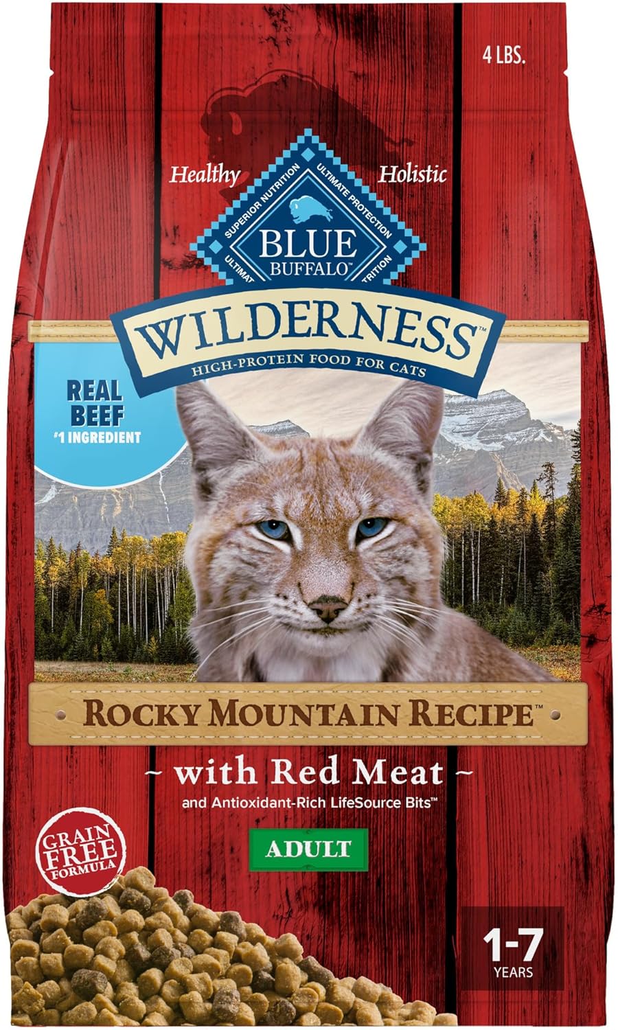 Blue Buffalo Wilderness Adult Dry Cat Food, Rocky Mountain Recipe