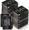 Christian Spiral Notebooks and Pens 50 Set - Bulk Bible Verse Gift
