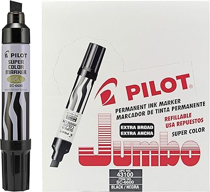 PILOT Super Color Jumbo Refillable Permanent Markers Review