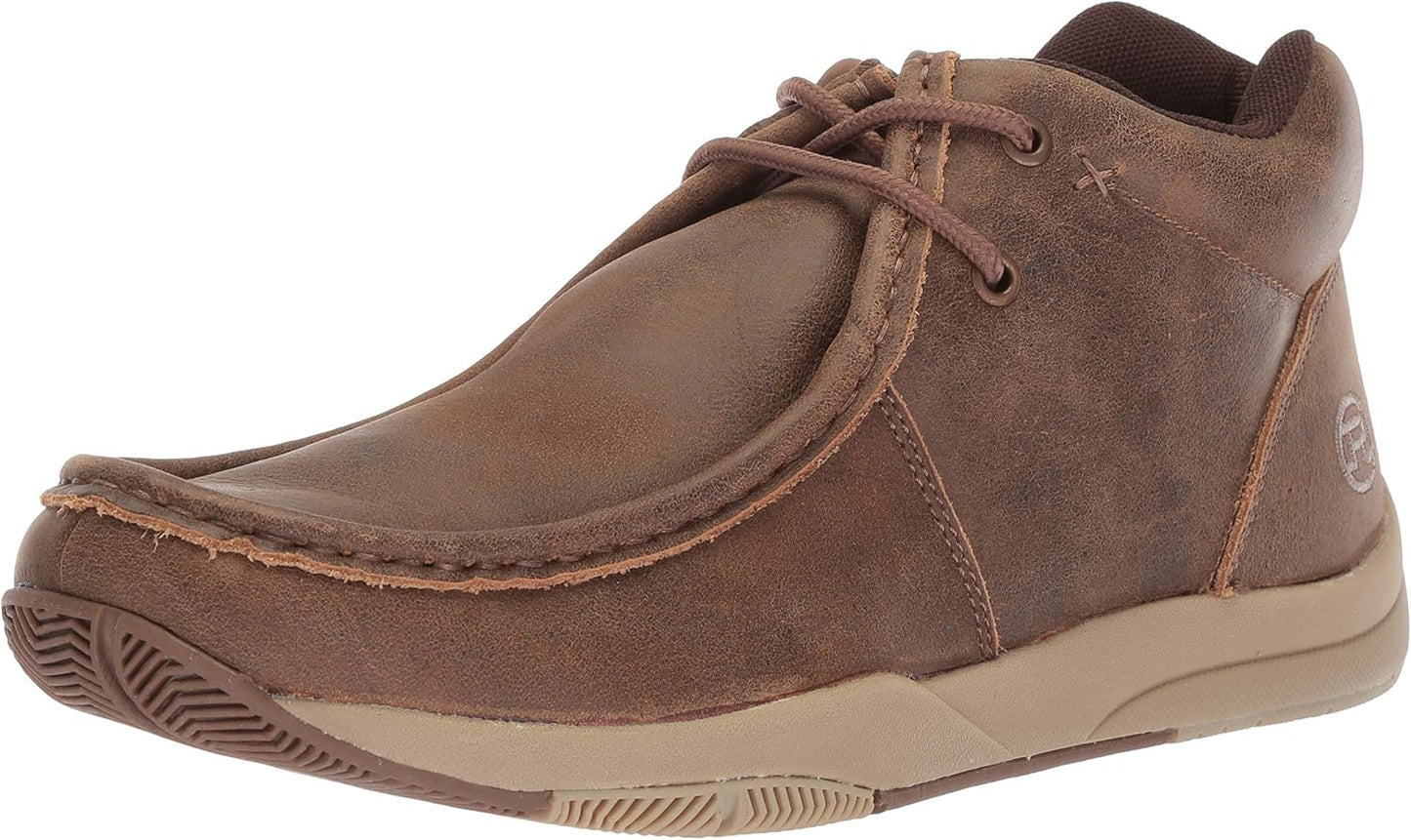 ROPER Mens Clearcut Embossed Textured Round Toe Chukka Boots