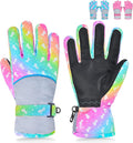 Kids Winter Snow Gloves Waterproof Ski Gloves for Girls - Warm Grip