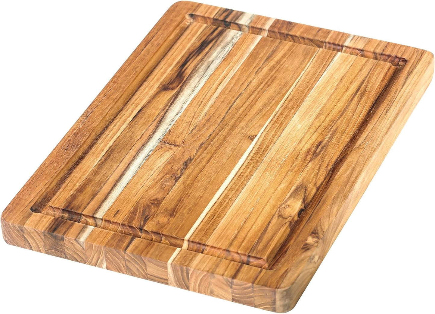 Teakhaus Small Cutting Board with Juice Groove and Grip Handles