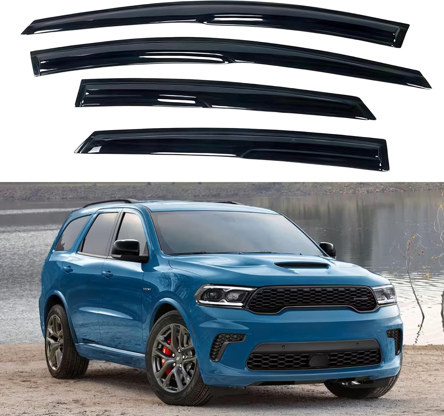 IG Window Visor for Dodge Durango 2011-2024, Mugen Style Deflector