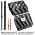 BLIKA 120 Pack T316 Stainless Steel Black Swage Lag Screws