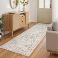 Wonnitar Floral Washable Runner Rug 2ft 6inx8ft - Soft Non-Slip