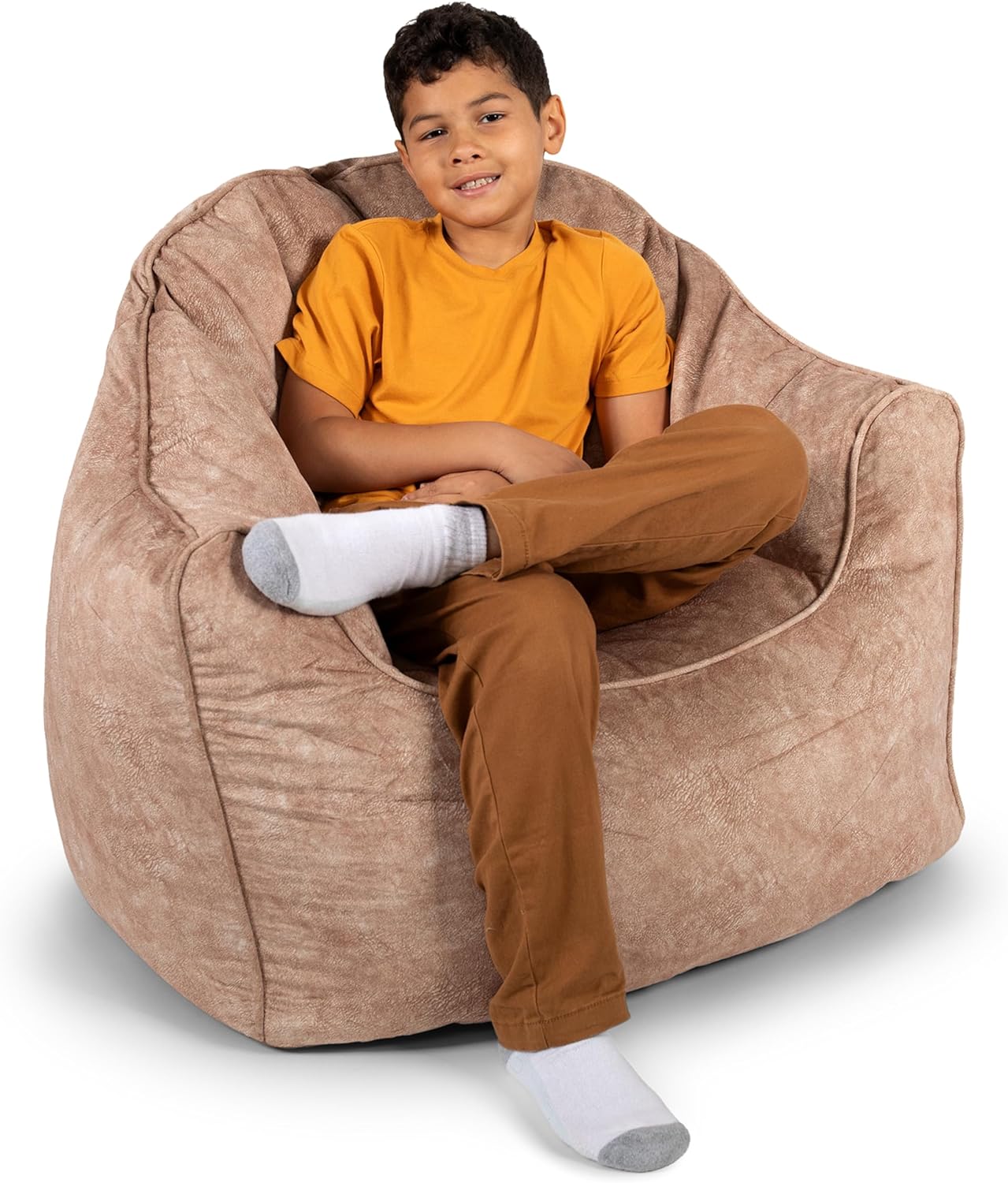 Big Joe Hug Bean Bag Chair - Cozy Vegan Suede Comfort