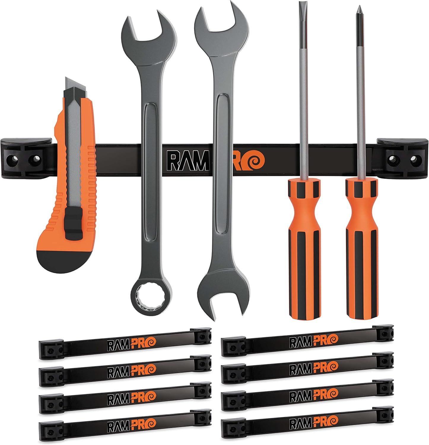 12 Inch Magnetic Tool Holder Strip for Garage and Workshop Use
