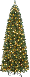 7.5ft Pre-lit Kingswood Fir Pencil Artificial Christmas Tree - Slim