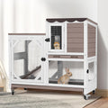 Duplex Rabbit Hutch Indoor with Chew-Proof Frame - Easy Clean