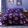 Twin Comforter Set for Boys Space Rocket Twin Bedding Set - Soft Kids