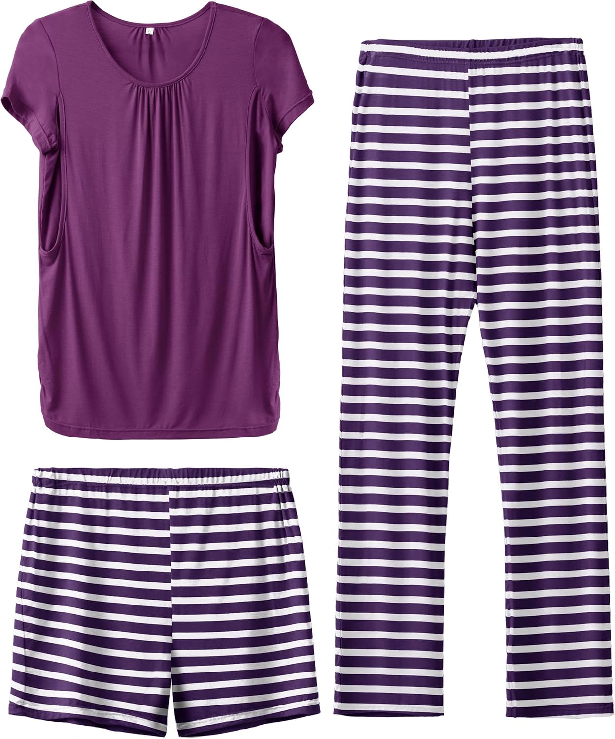 SUNNYBUY Womens Maternity Nursing Pajamas Set for Comfort