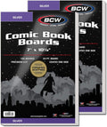 BCW Silver Comic Book Backing Boards 7in x 10.5in 200 Pack - Durable