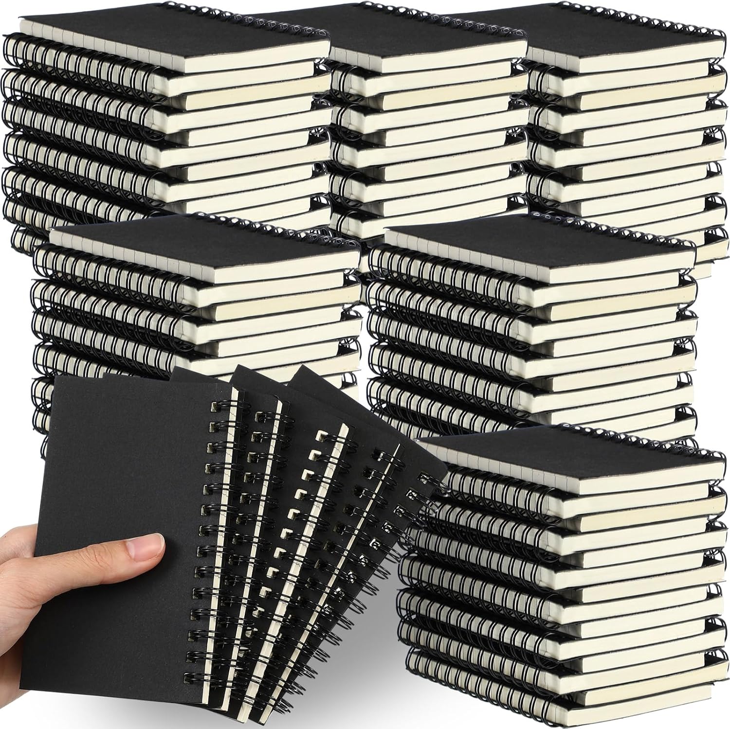 Jutom 150 Pcs Small Spiral Notebooks for Office and School Use