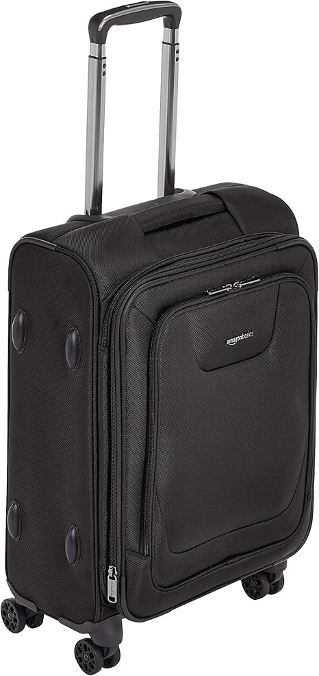 Expandable Softside Carry-On Spinner Luggage - 23 Inch Black