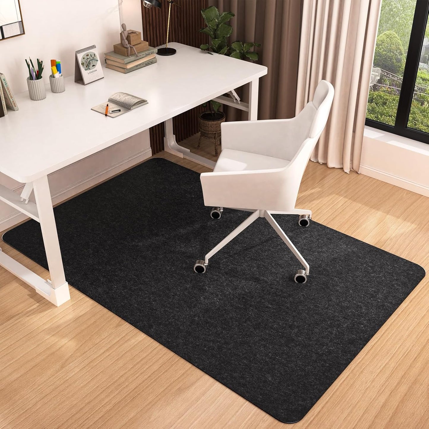 Large Anti-Slip Office Chair Mat for Hardwood Floors