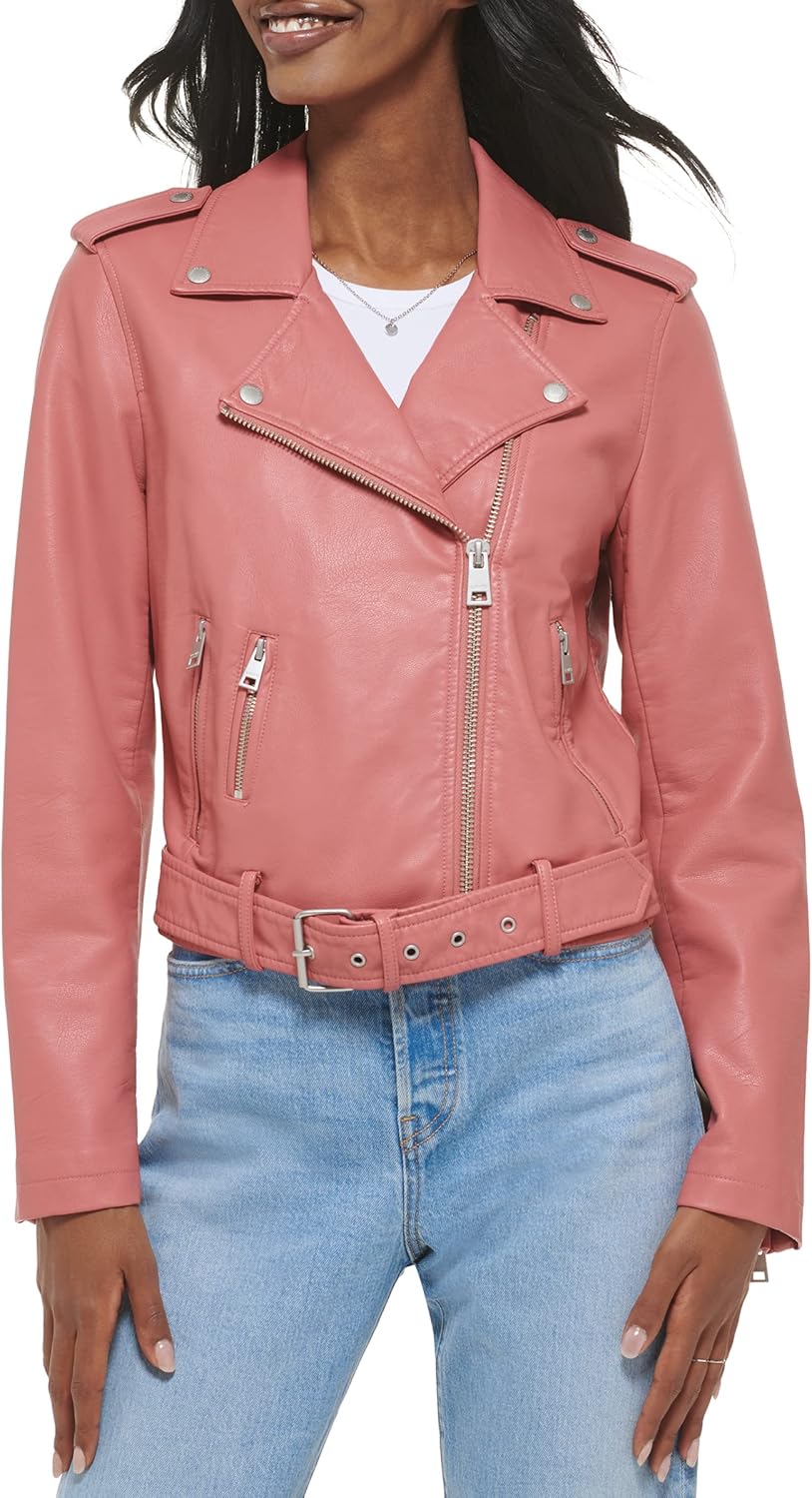 Levi's Womens The Belted Faux Leather Moto Jacket for Style