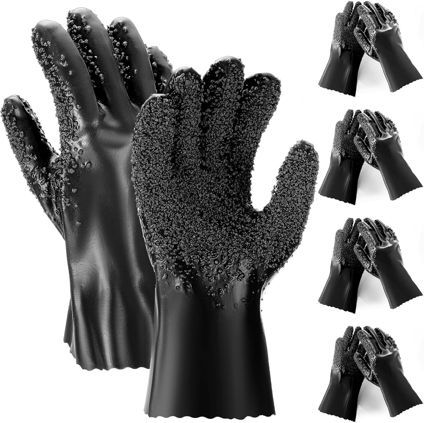 Non-Slip Reusable Drain Cleaning Gloves