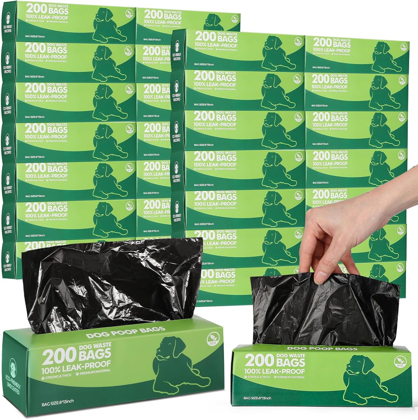Harloon 6000 Counts Dog Poop Waste Bags for Easy Cleanup