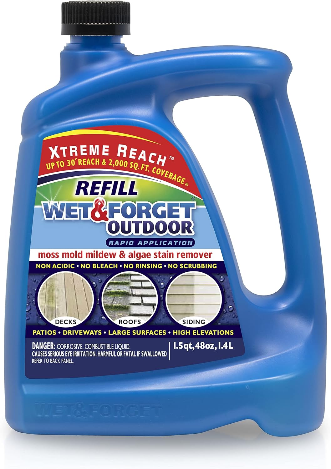 Wet & Forget Outdoor Cleaner for Moss, Mold, Mildew, Algae Stains