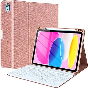 iPad 10th Generation Case with Detachable Wireless Keyboard