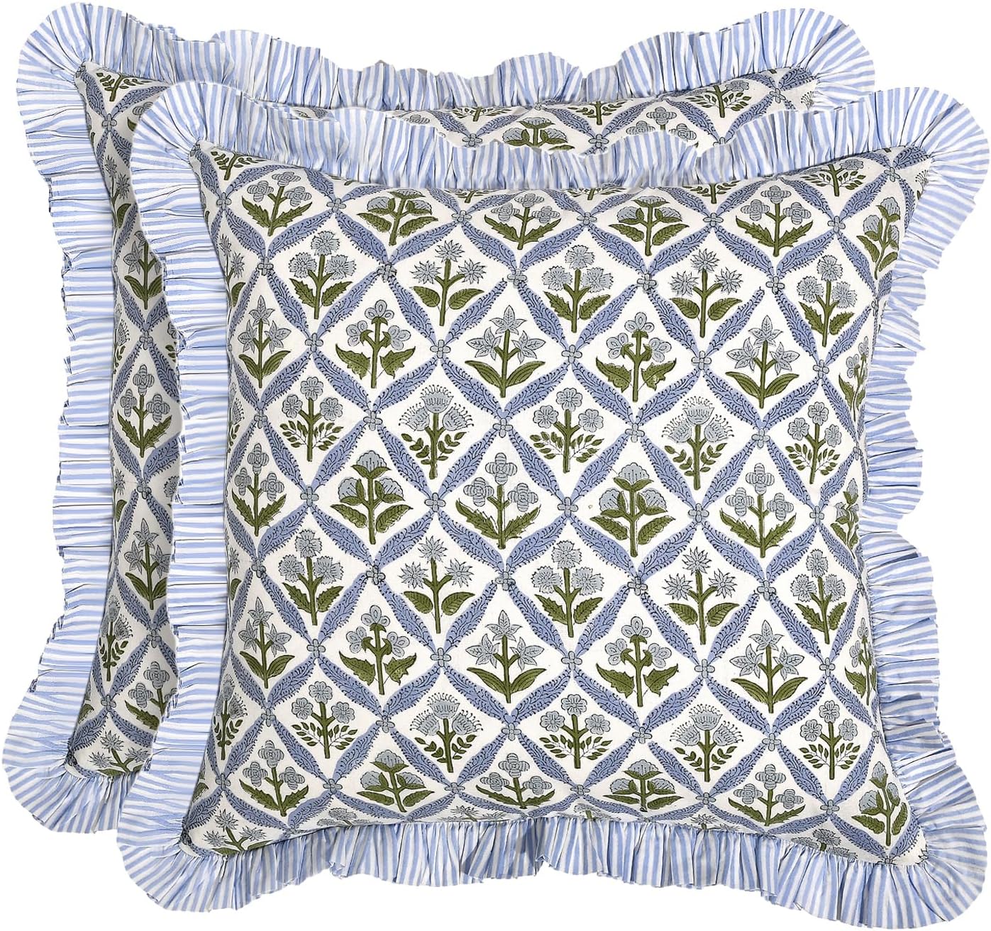 Ridhi Modern Farmhouse Pillow Covers Set of 2 for Home Decor