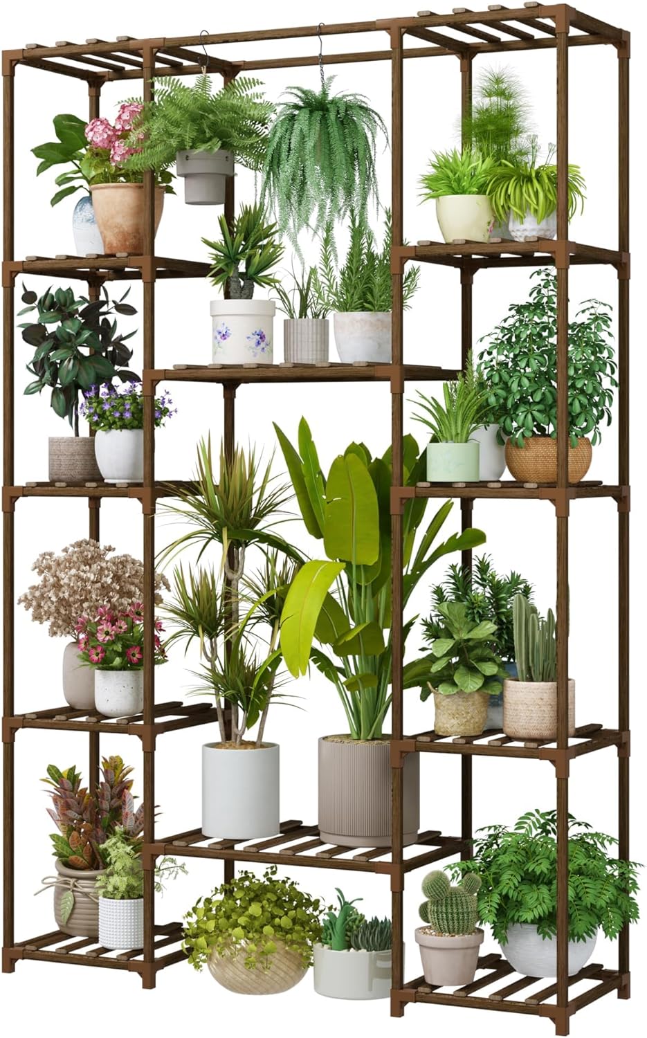 62.2ft' Tall Plant Stand for Indoor and Outdoor Use - Large Shelf
