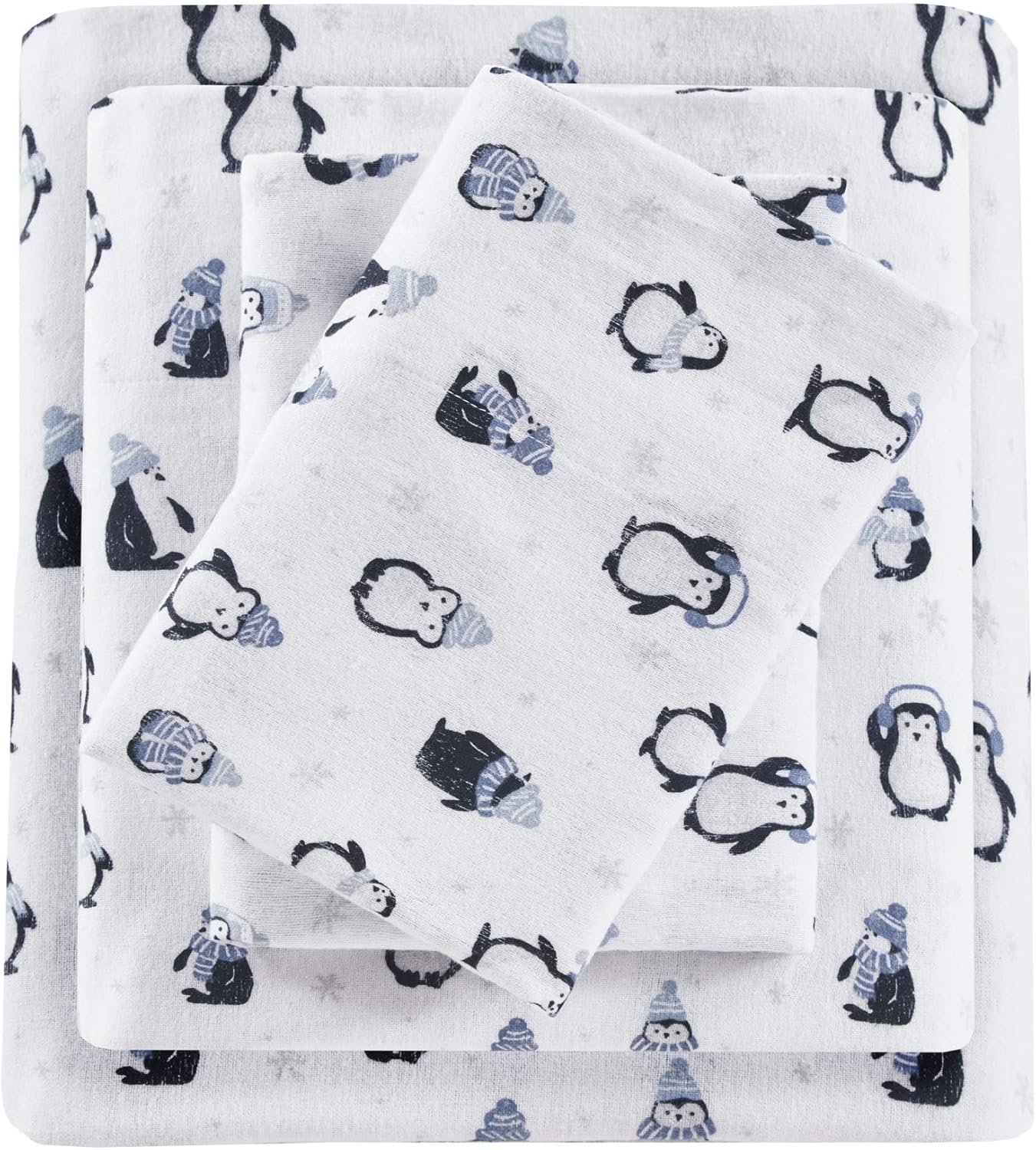 Cozy Soft 100% Cotton Flannel Sheet Set for Twin Beds