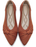 Pointed Toe Flats for Women Ballet Flats Comfortable Dressy Knit soft