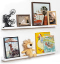 Fun Memories Picture Ledge Shelf Set of 2 for Kids Room Decor