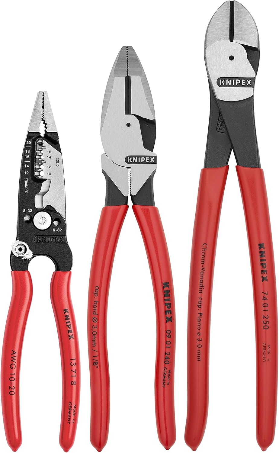 Knipex 3 Pc Electrical Set for Professionals - Quality Tools