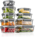 GC glass Food Storage Containers with Lids - Oven to Freezer Safe
