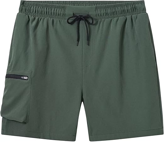 Tyhengta Men's Swim Trunks Quick Dry Beach Shorts with Pockets