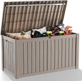 DRATO 150 Gallon Outdoor Storage Box - Large Waterproof Deck Chest