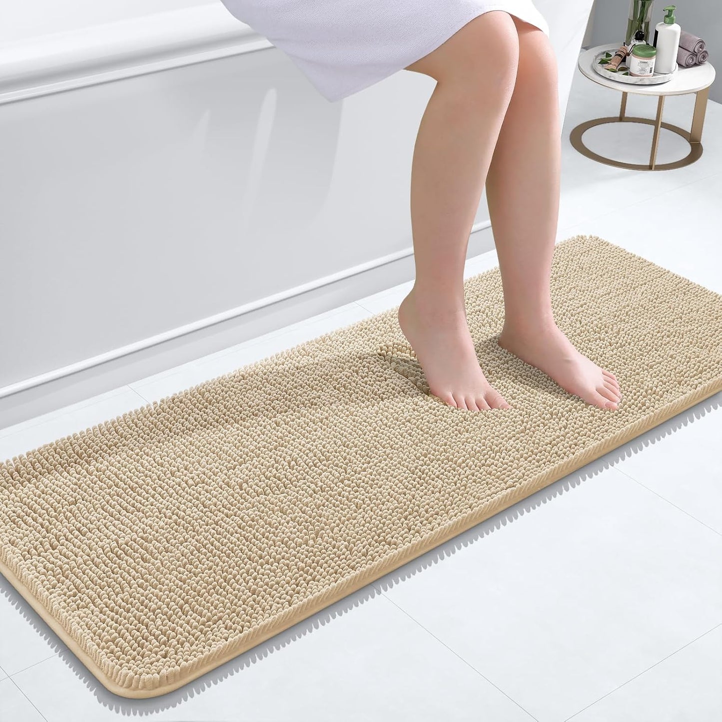 OLANLY Extra Soft Chenille Bath Rugs for Ultimate Comfort