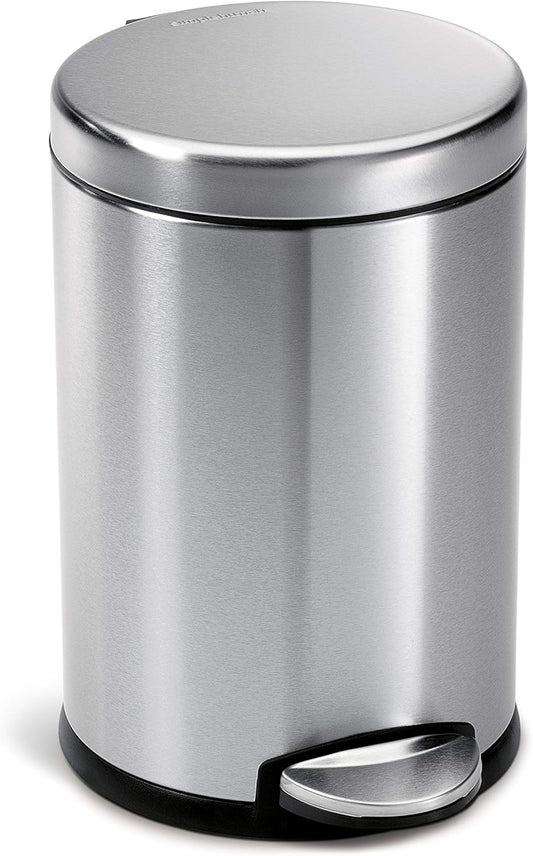 simplehuman 4.5 Liter Round Bathroom Step Trash Can Review