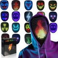 Led Mask with Gesture Sensing Light Up Face Transforming Mask - Party