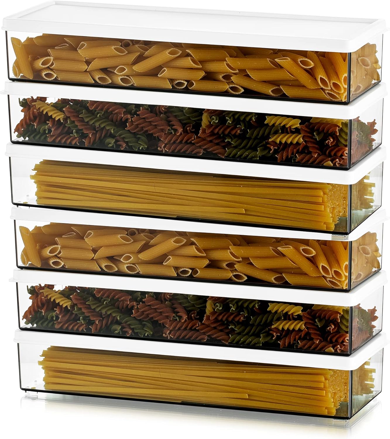 Large Pasta Containers for Pantry Storage - Airtight & Durable