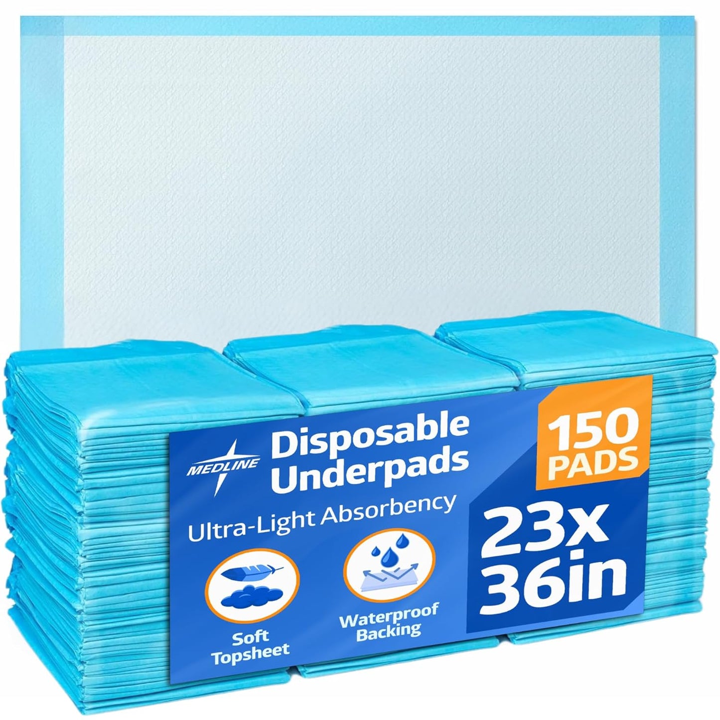 Medline Disposable Chucks Pads for Baby and Puppy Training