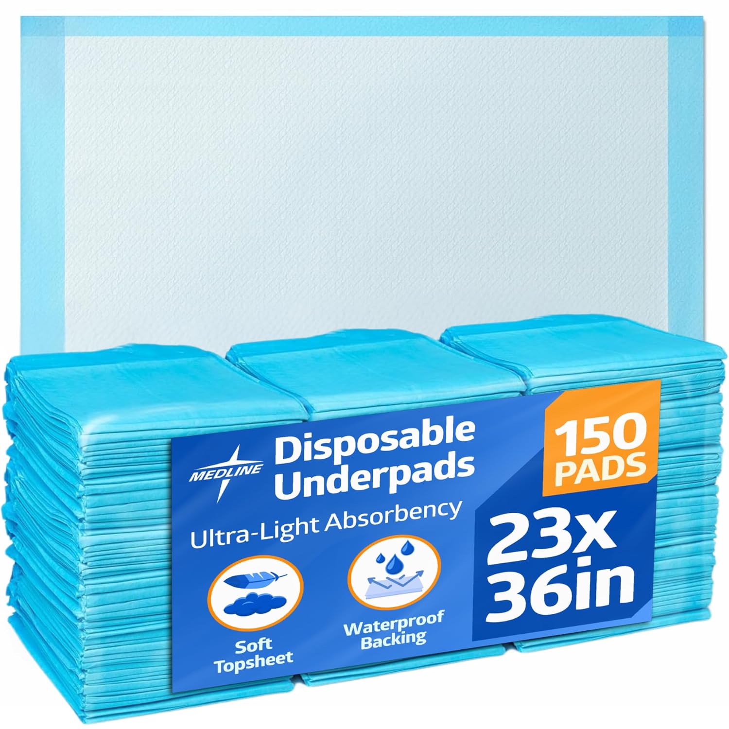 Medline Disposable Chucks Pads for Baby and Puppy Training