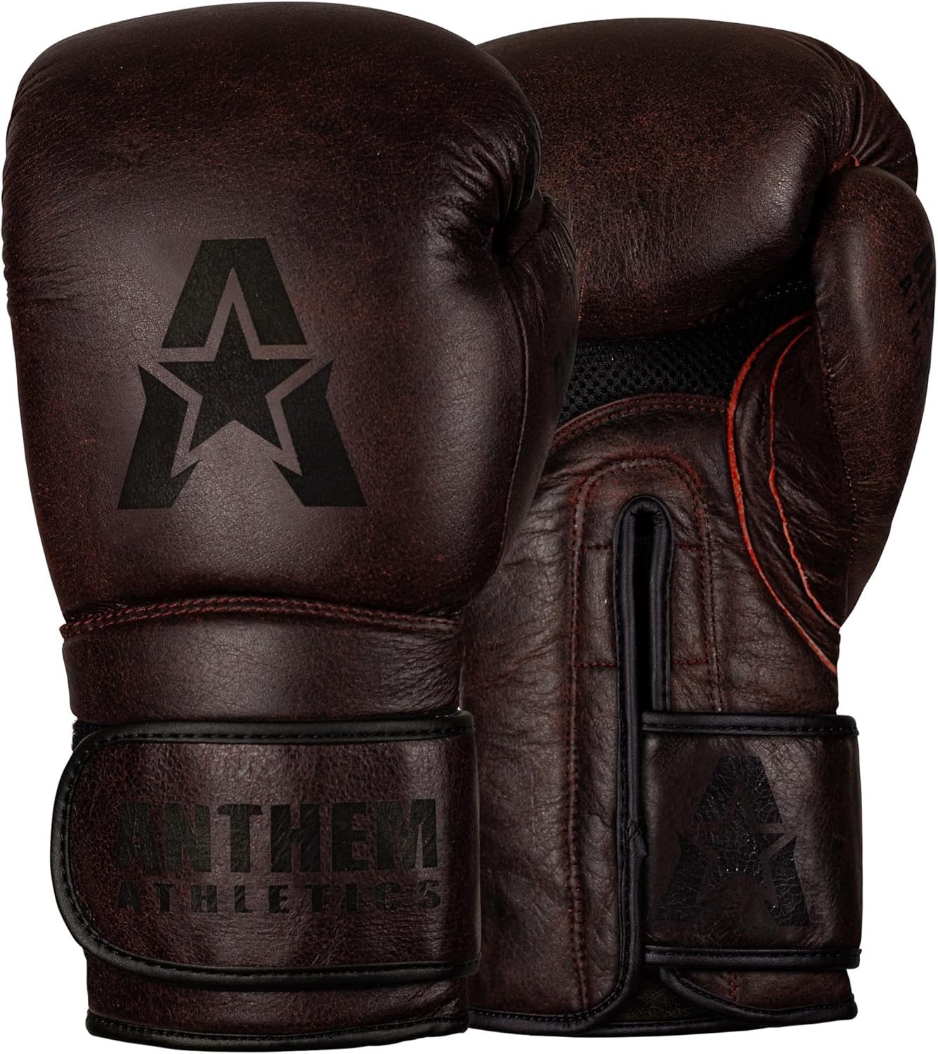 Premium Full Grain Leather Boxing Gloves by Anthem Athletics