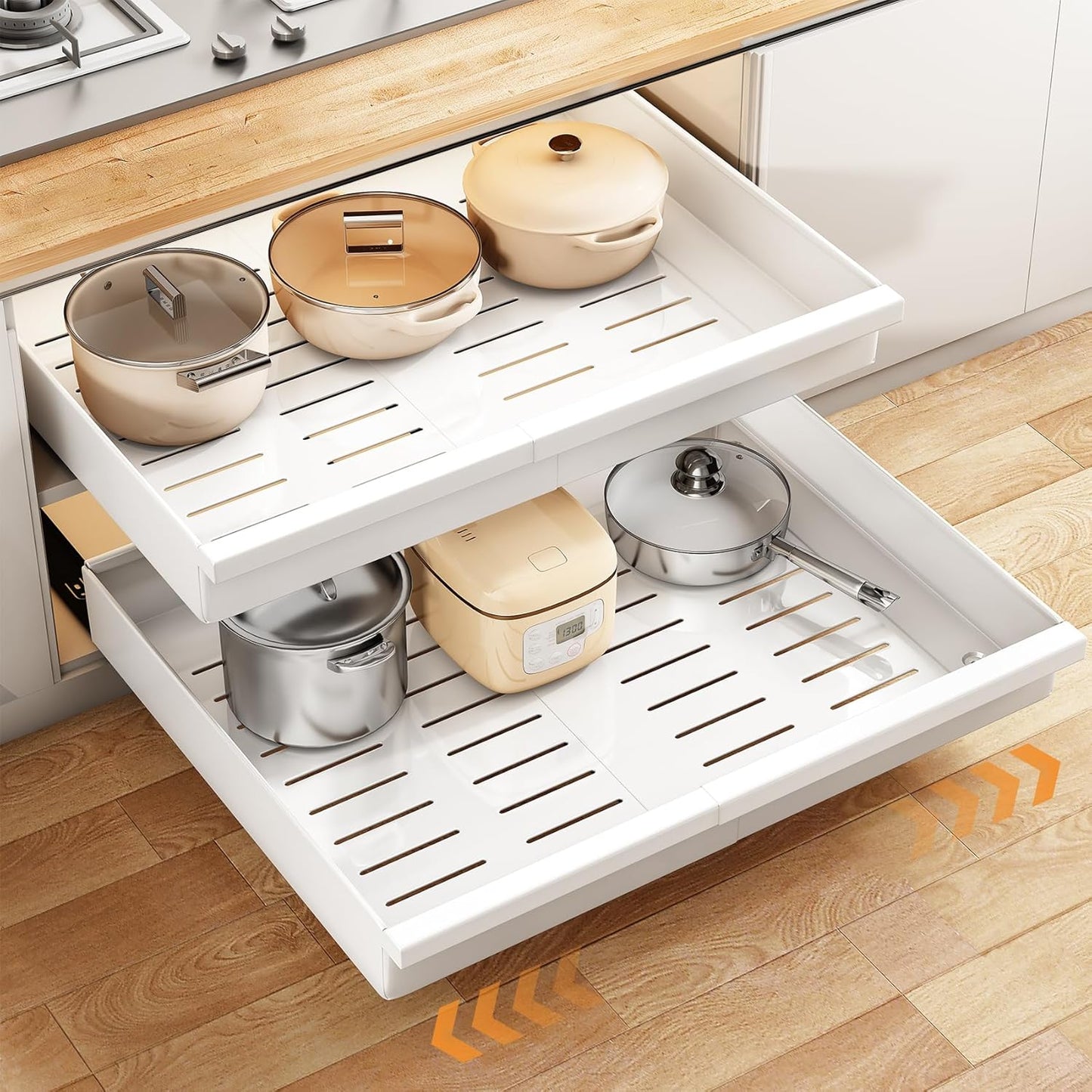 PXRACK Wider & Deeper Pull Out Cabinet Organizer Review