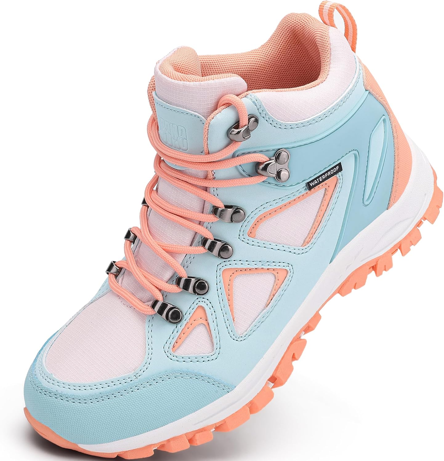 Kids Hiking Boots Waterproof Durable TPR Traction Outsole