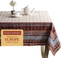 Table Cloth Rectangle 54 x 72 in Cotton Fair Isle - Everyday Elegance