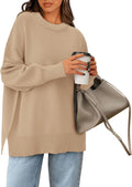 PRETTYGARDEN Oversized Crewneck Sweater for Women - Cozy Fall Staple