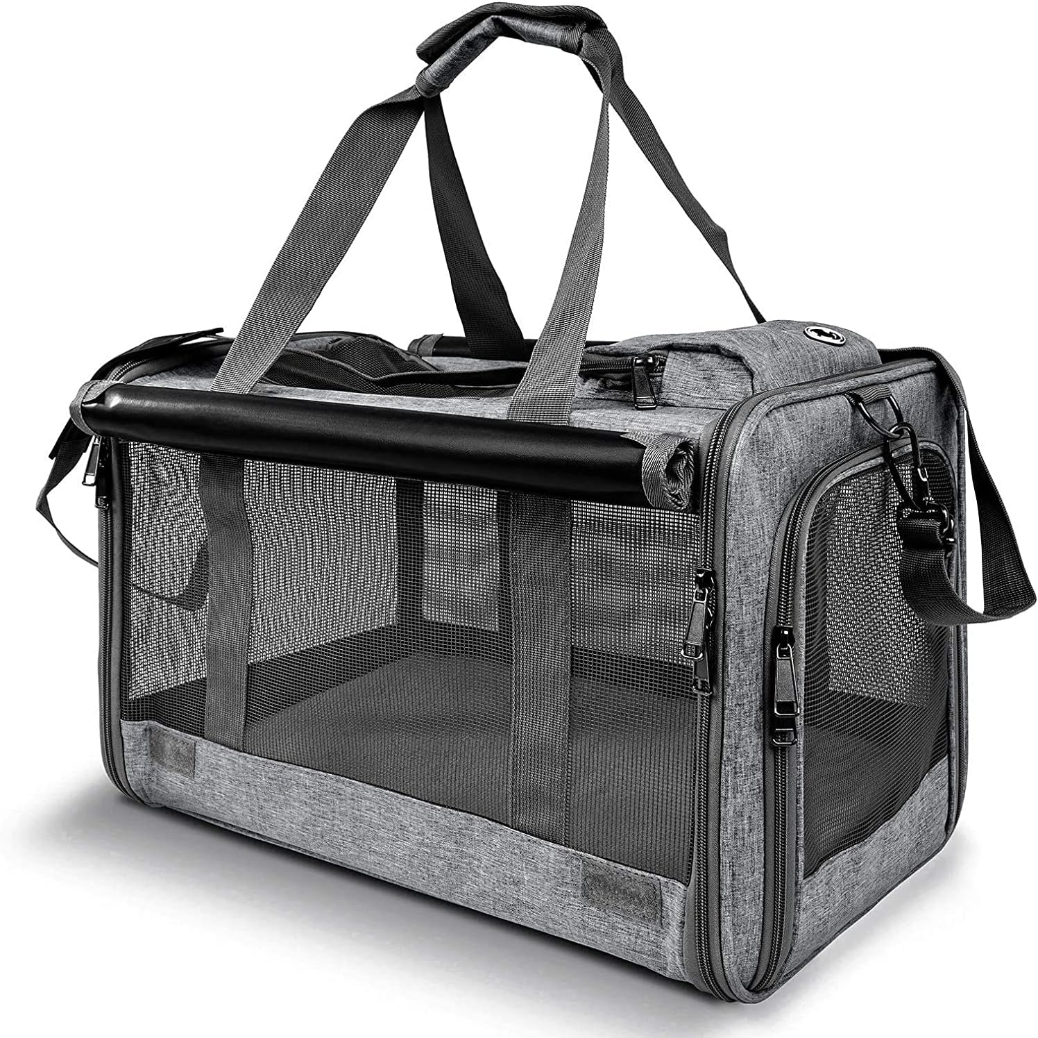 Soft-Sided Pet Carrier for Large Cats and Small Dogs Up to 20lbs
