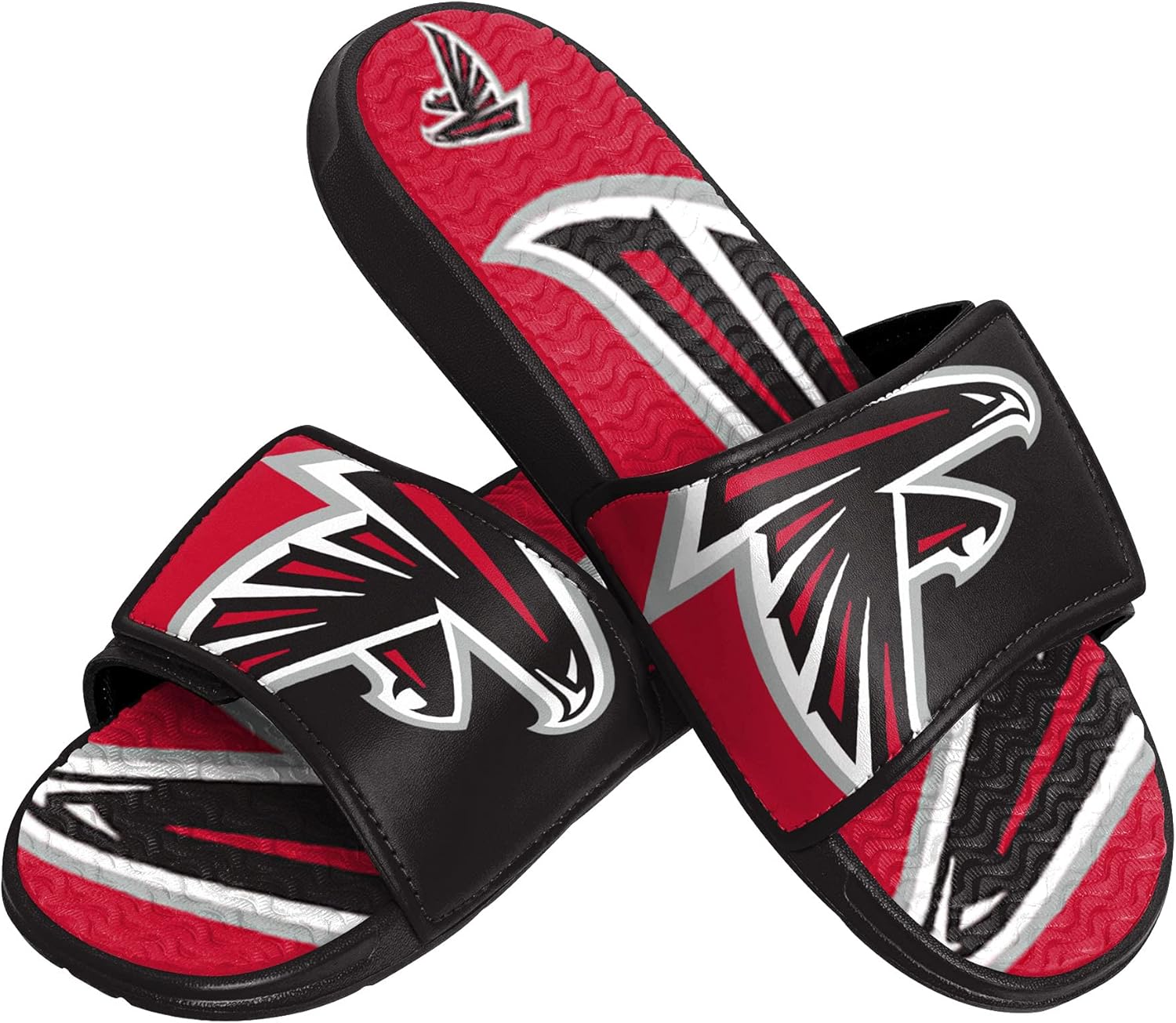 FOCO Men's NFL Team Logo Sport Shower Foam Slide Flip Flop Sandals