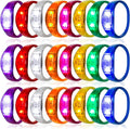 LED Glow Bracelets 24 Pcs Sound Activated - Party Light Up Gear