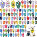 Plaid Dog Bandanas Set of 100 with Cute Captions for Pets