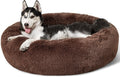 Calming Donut Dog Bed for Large Dogs - Plush Round Comfort