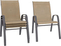 Betterhood Patio Chairs Set of 4 - Wider Stackable Outdoor Dining